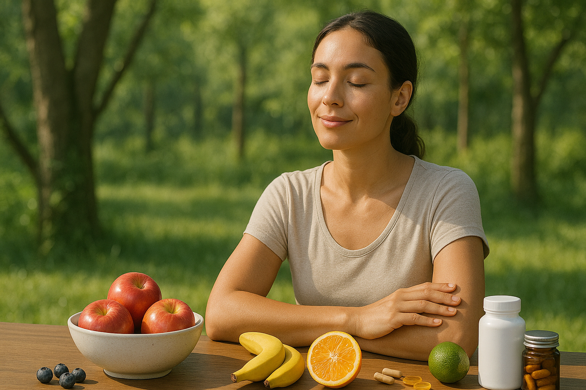 Natural supplements and healthy lifestyle for immune support