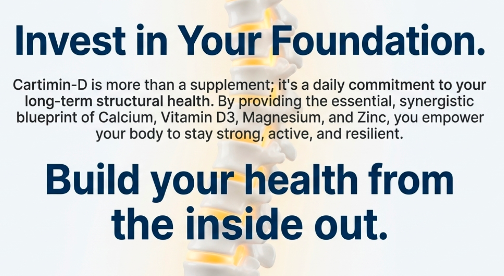 Cartimin-D Bone Health Tablets – Calcium & Vitamin D3 30s