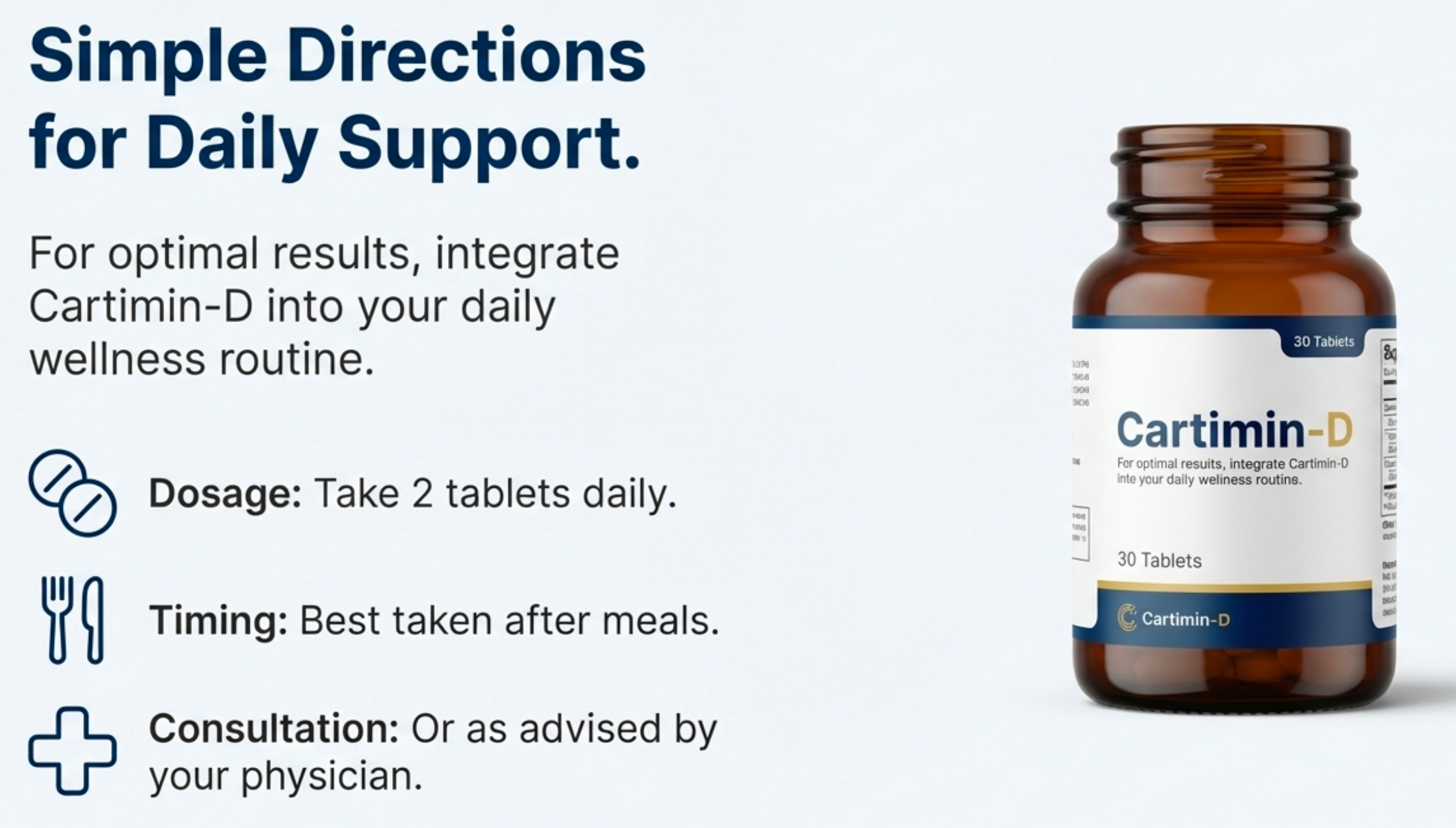 Cartimin-D Bone Health Tablets – Calcium & Vitamin D3 30s