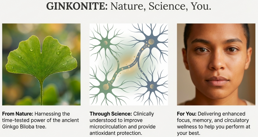 GINKONITE – Ginkgo Biloba Extract 120 mg Tablets 30s