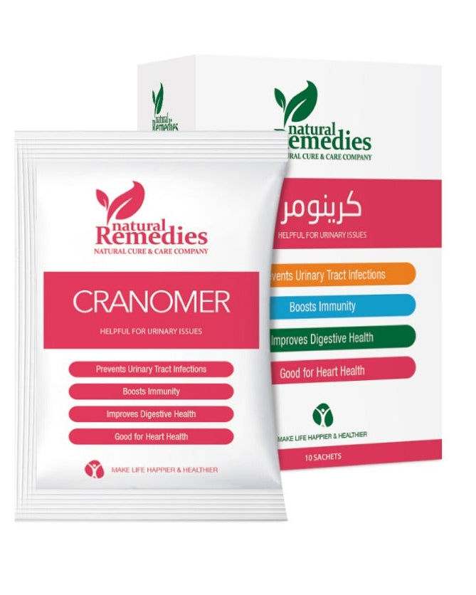 Cranomer sachets for urinary tract health support by Chemifar International